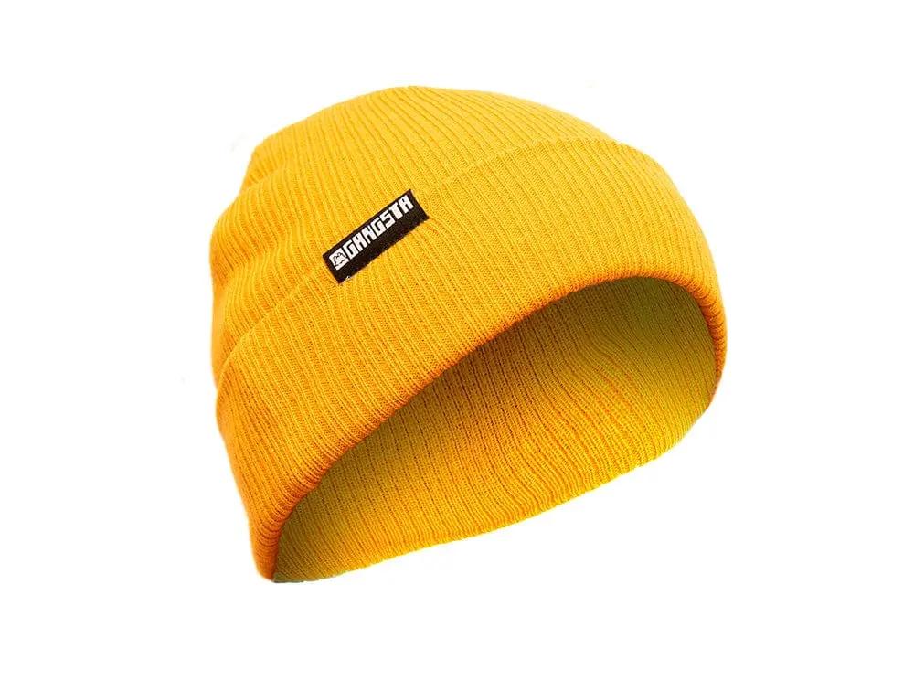 Beanie Gangsta Docker Unisex Amarillo - Cafe / U