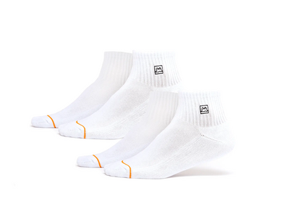 Calcetin Corto Gangsta Ankle Corto 2 pack Unisex Blanco