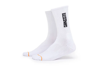 Calcetin Gangsta Mid Brand Unisex Blanco