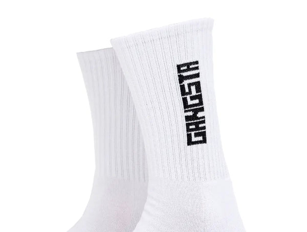 Calcetin Gangsta Mid Brand Unisex Blanco