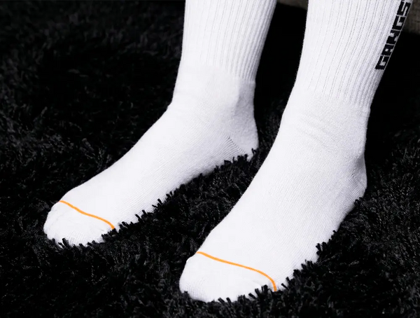 Calcetin Gangsta Mid Brand Unisex Blanco