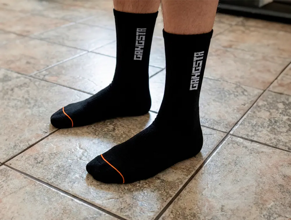 Calcetin Gangsta Mid Brand Unisex Negro Gangsta