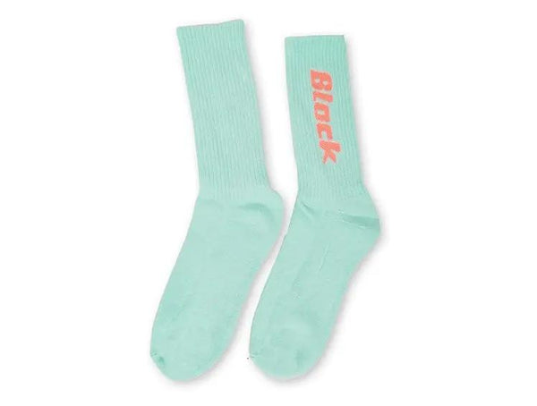 Calcetin Largo Block Unisex Aqua