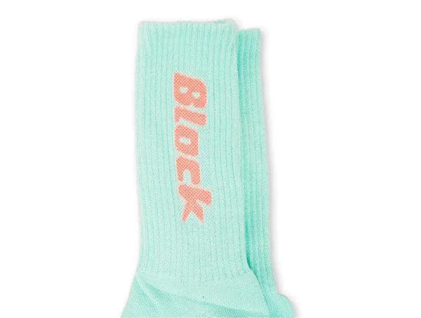 Calcetin Largo Block Unisex Aqua