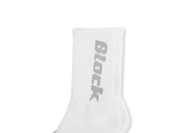 Calcetin Largo Block Unisex Blanco