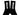 Calcetin Largo Block Unisex Negro