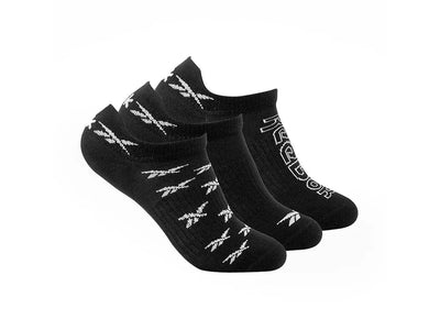 Calcetines Reebok Found W 3P Invisble Unisex Negro