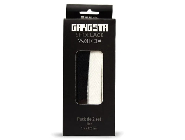 Cordones Gangsta SL Wide black-white