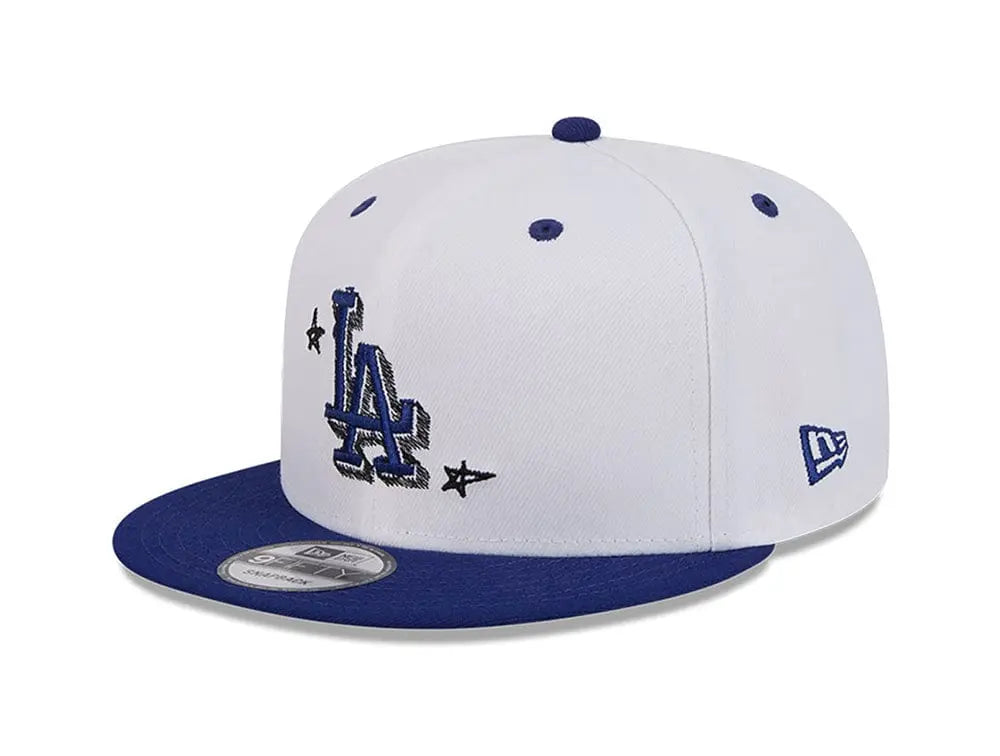 Jockey New Era 950 Los Angeles Dodgers MLB Official Doodles Unisex Blanco - Blanco / OSFM