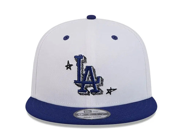 Jockey New Era 950 Los Angeles Dodgers MLB Official Doodles Unisex Blanco