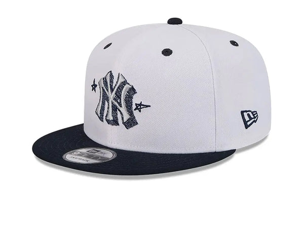 Jockey New Era 950 New York Yankees MLB Official Doodles Unisex Blanco