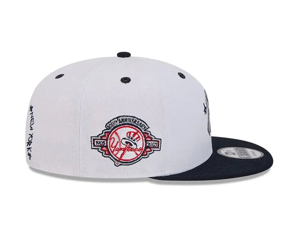 Jockey New Era 950 New York Yankees MLB Official Doodles Unisex Blanco