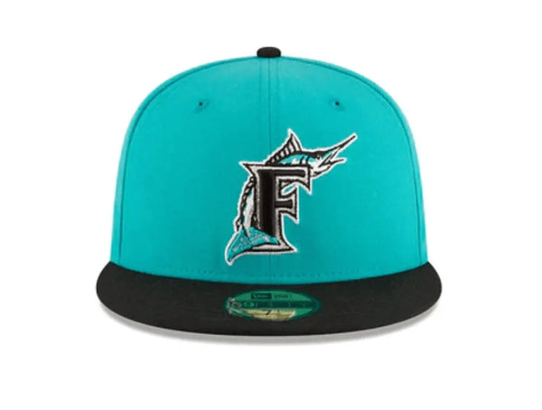 Jockey New Era Mlb 5950 Wool Ws Florida Marlins 1997 Unisex Celeste