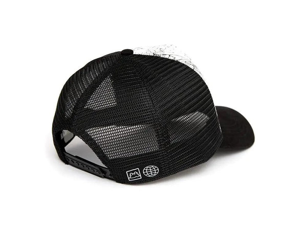 Jockey Trucker Gangsta Silouete Unisex Blanco