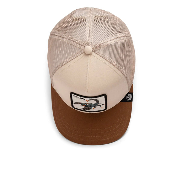 Jockey Trucker Goorin Bros The Deadliest Scorpion Unisex Beige Café