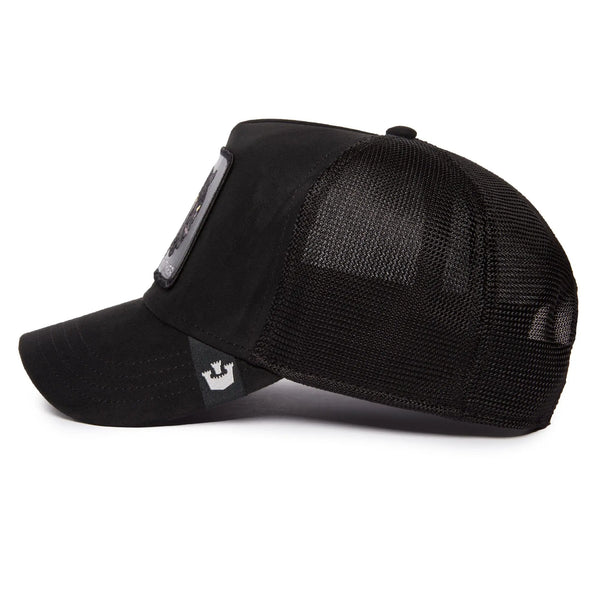 Jockey Trucker Goorin Bros The Suede Panther Unisex Negro