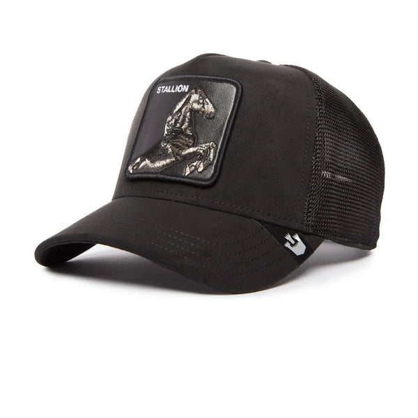 Jockey Trucker Goorin Bros The Suede Stallion Unisex Negro