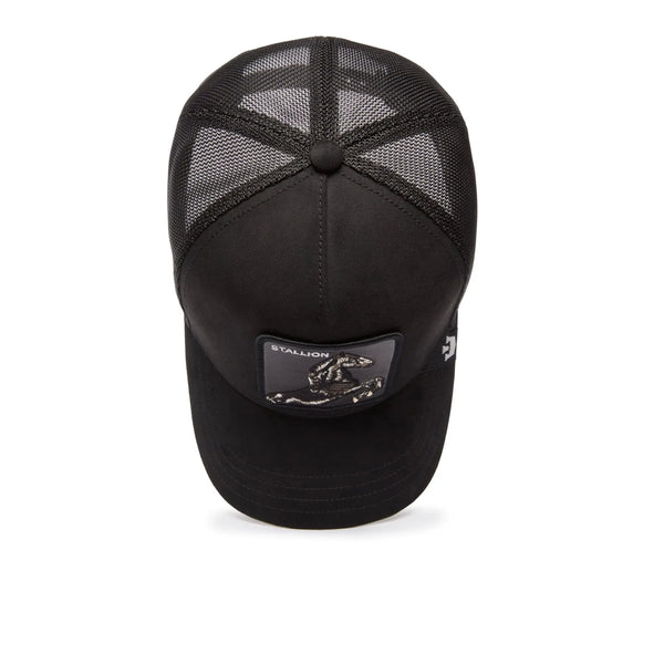 Jockey Trucker Goorin Bros The Suede Stallion Unisex Negro
