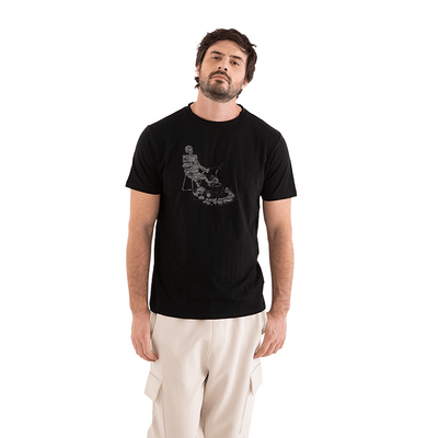 Polera Converse Esqueleto Unisex Negro