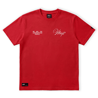 Polera Manga Corta Whatup Hombre Rojo