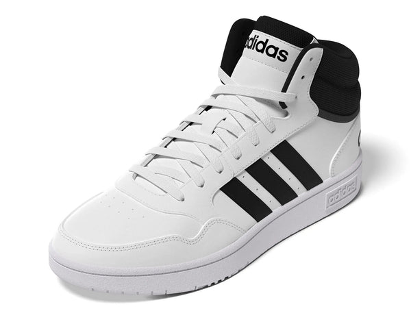 Zapatilla Adidas Hoops 3.0 Mid Hombre Blanco