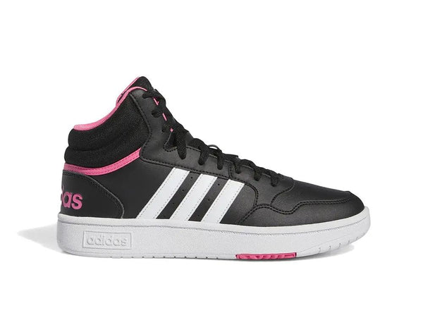 Zapatilla Adidas Hoops 3.0 Mid W Cuero Mujer Negro
