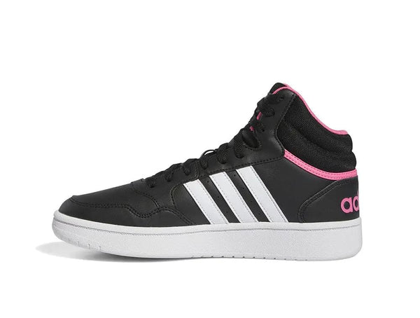 Zapatilla Adidas Hoops 3.0 Mid W Cuero Mujer Negro