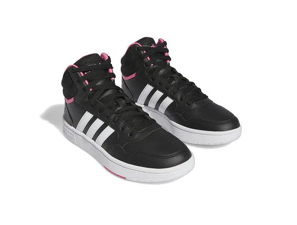 Zapatilla Adidas Hoops 3.0 Mid W Cuero Mujer Negro