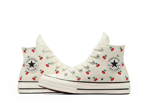 Zapatilla Converse Chuck 70 Cherry Mujer Blanco