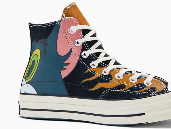 Zapatilla Converse Chuck 70 Hi Tom y Jerry Unisex Negro
