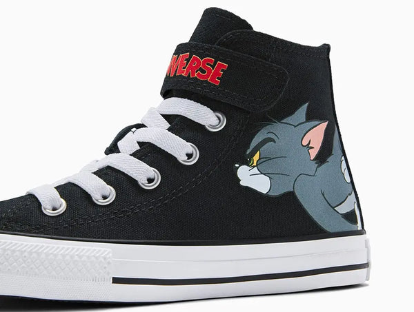 Zapatilla Converse Chuck Taylor 1V Tom y Jerry Junior Negro