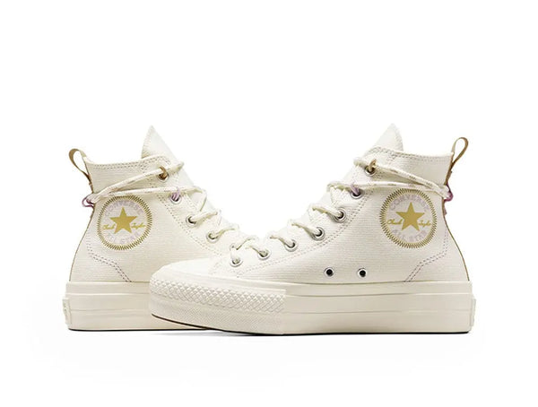 Zapatilla Converse Chuck Taylor Lift Mujer Beige