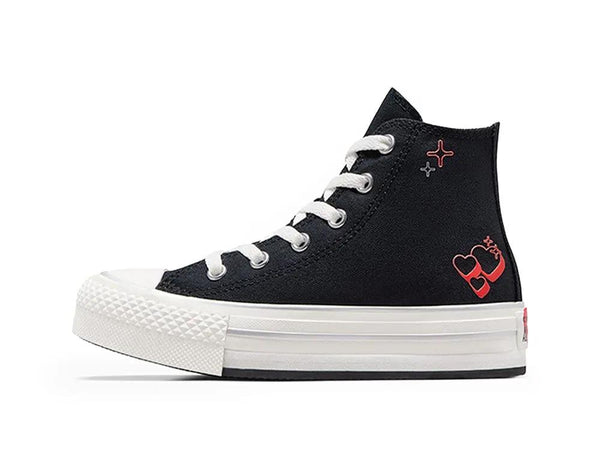 Zapatilla Converse Chuck Taylor Plataforma Junior Negro