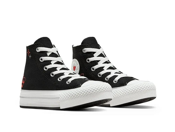 Zapatilla Converse Chuck Taylor Plataforma Junior Negro