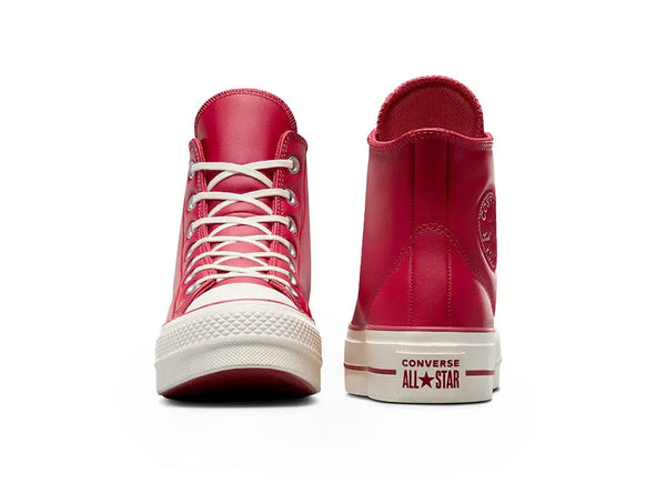 Zapatilla Converse Chuck Taylor Plataforma Puff Mujer Rojo