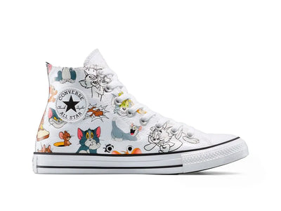 Zapatilla Converse Chuck Taylor Tom y Jerry Unisex Blanco