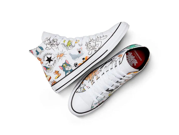 Zapatilla Converse Chuck Taylor Tom y Jerry Unisex Blanco