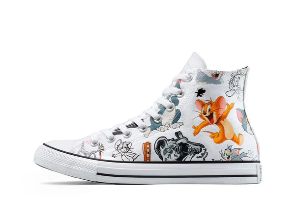 Zapatilla Converse Chuck Taylor Tom y Jerry Unisex Blanco