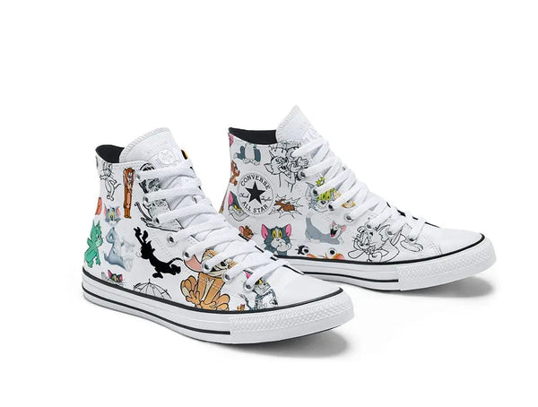 Zapatilla Converse Chuck Taylor Tom y Jerry Unisex Blanco