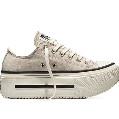 Zapatilla Converse Double Stack Mujer Beige