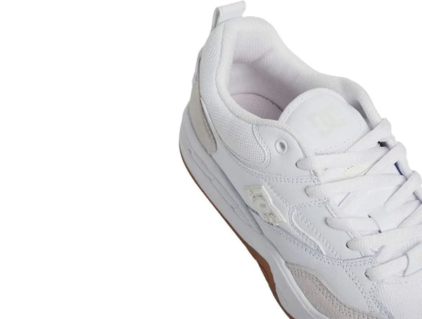Zapatilla Dc Ascend Lth Hombre Blanco Suela Gum