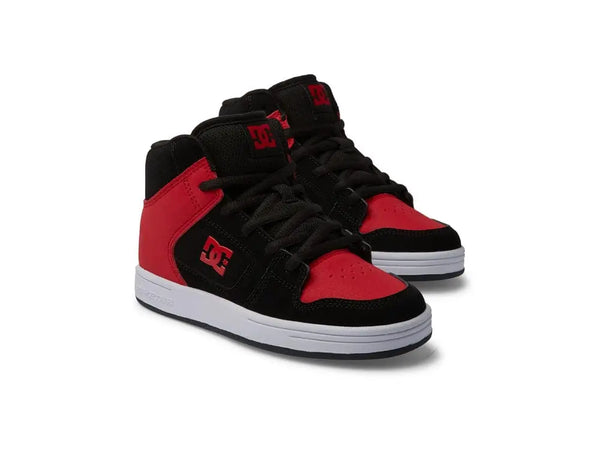 Zapatilla Dc Manteca 4 HI Junior Rojo Negro Blanco