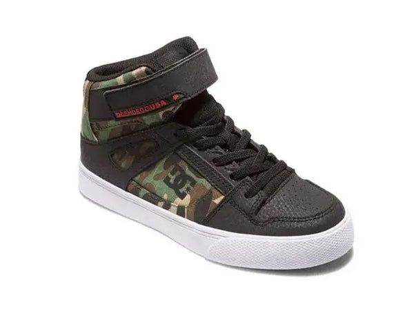 Zapatilla Dc Pure Ht Cadete Negro Militar