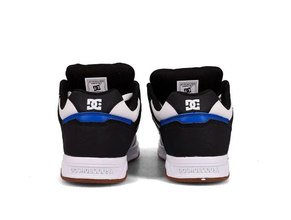 Zapatilla Dc Stag Hombre Blanco Negro Suela Blanco Gum