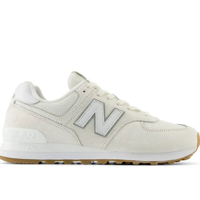 Zapatilla New Balance 574 Hombre Beige - Blanco - Suela Gum