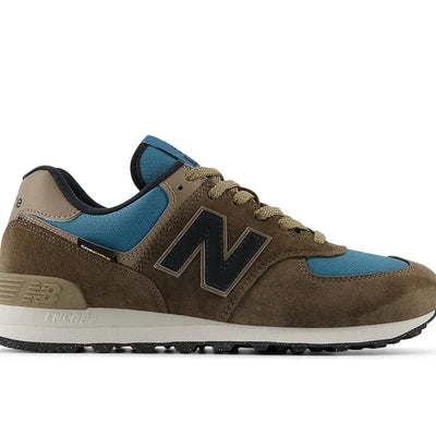 Zapatilla New Balance 574 Hombre Cafe - Celeste