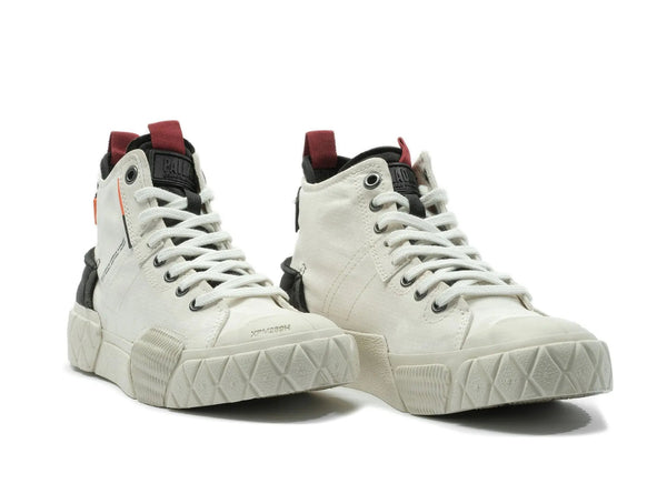 Zapatilla Palladium Ace City Shell Hi Chukka Unisex Blanco