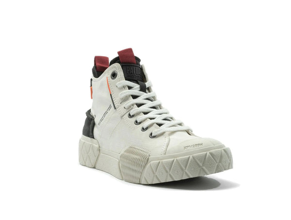 Zapatilla Palladium Ace City Shell Hi Chukka Unisex Blanco