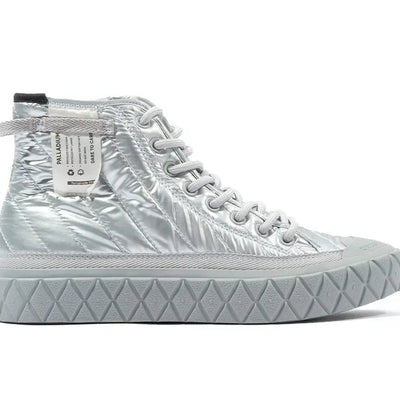 Zapatilla Palladium Palla Ace Re-Quilt Metal Mujer Gris
