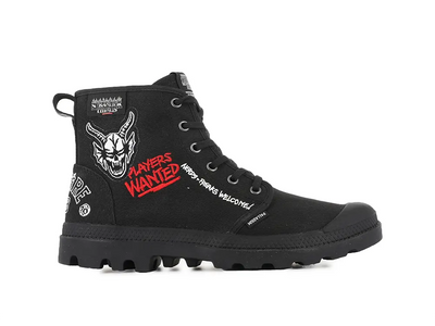 Zapatilla Palladium Pampa Hellfire (Stranger Things) Unisex Negro Palladium